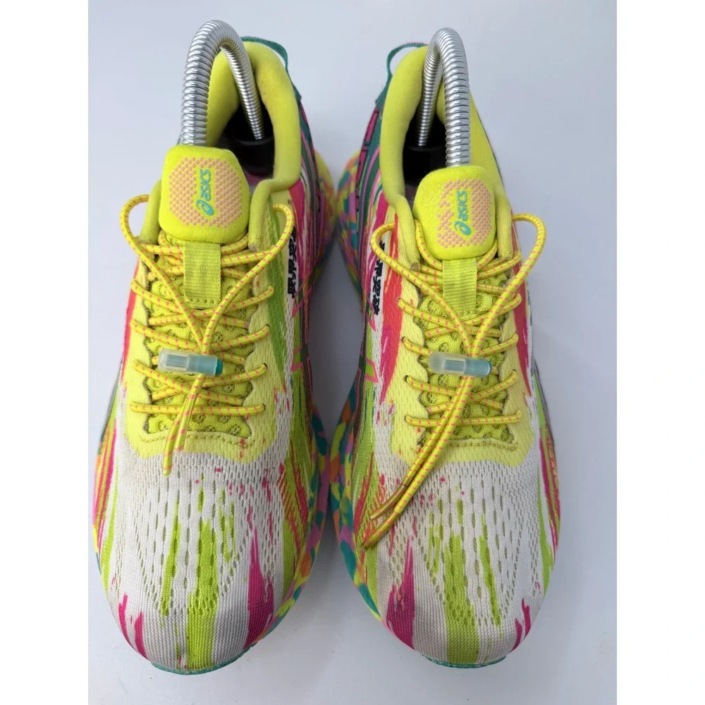 Asics Noosa Tri 13 Womens Running Shoes Neon Pink Yuzu Speed Laces 7.5 - Picture 2 of 13